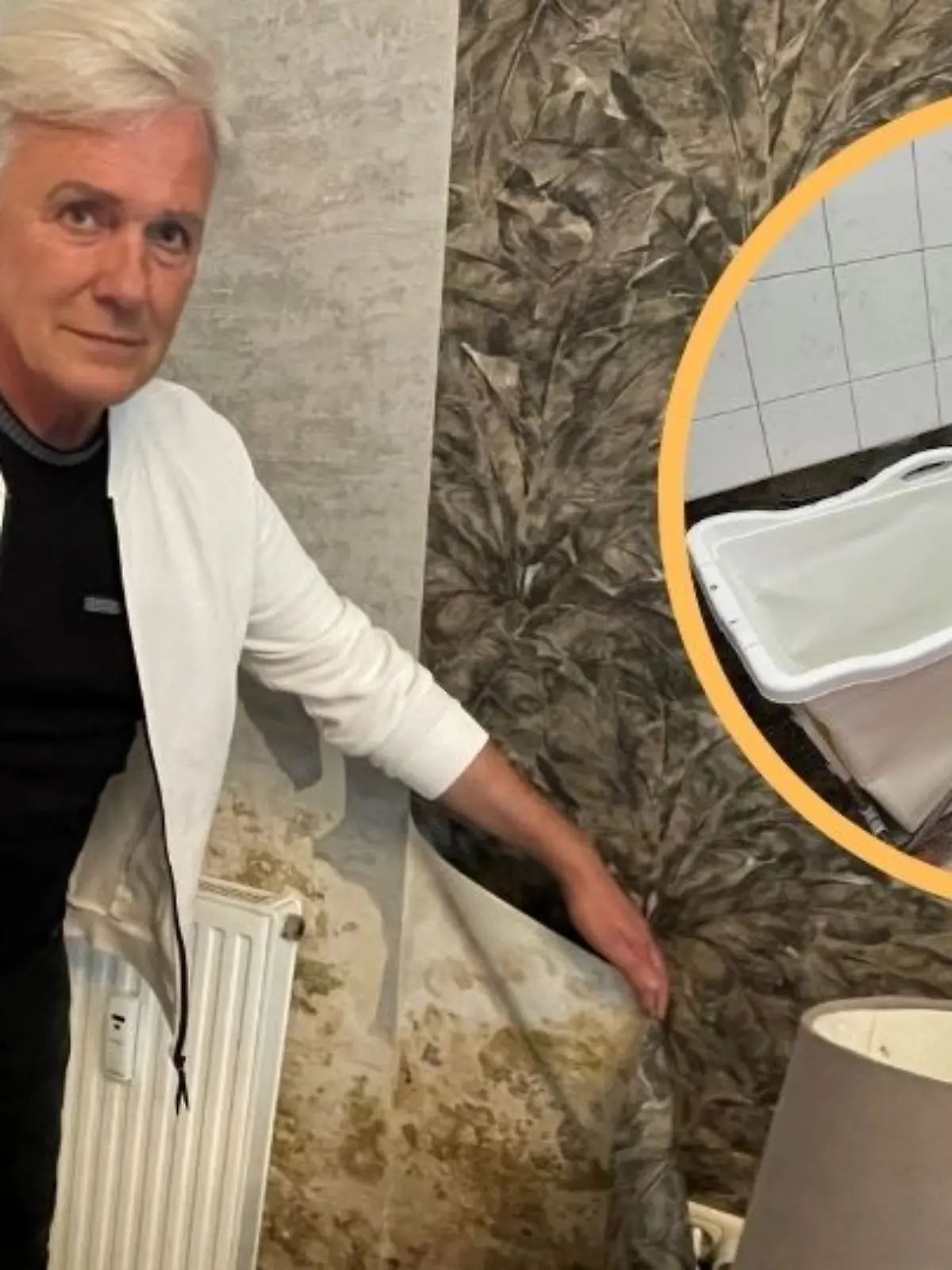 Uwe Hübler lebt seit zwei Jahren in einer Schimmel-Wohnung und sein Bad gleicht einer Ruine. 