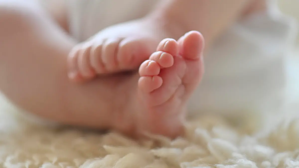 Babyfüßchen, Säugling, Mädchen, 10 Tage, Stuttgart, Baden-Württemberg, Deutschland, Europa Baby Füße Babyfuß