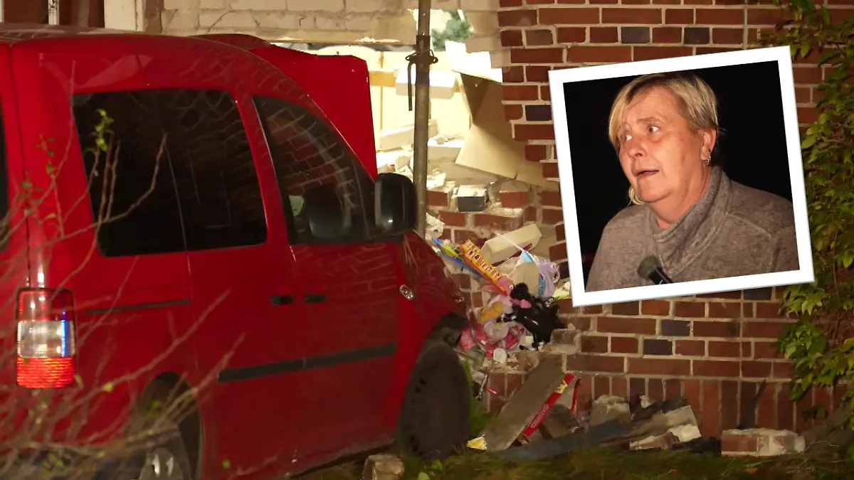Auto kracht in Wohnhaus Schock in Niedersachsen