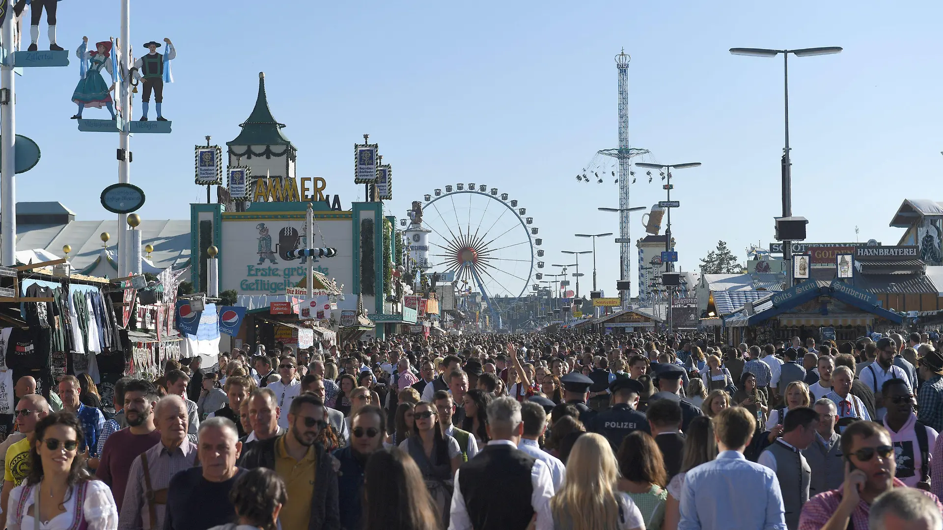 ARCHIV - 21.09.2019, Bayern, München: Auftakt zum Oktoberfest. (Zu dpa «OB Reiter gibt Entscheidung über diesjährige Wiesn bekannt») Foto: Felix Hörhager/dpa +++ dpa-Bildfunk +++