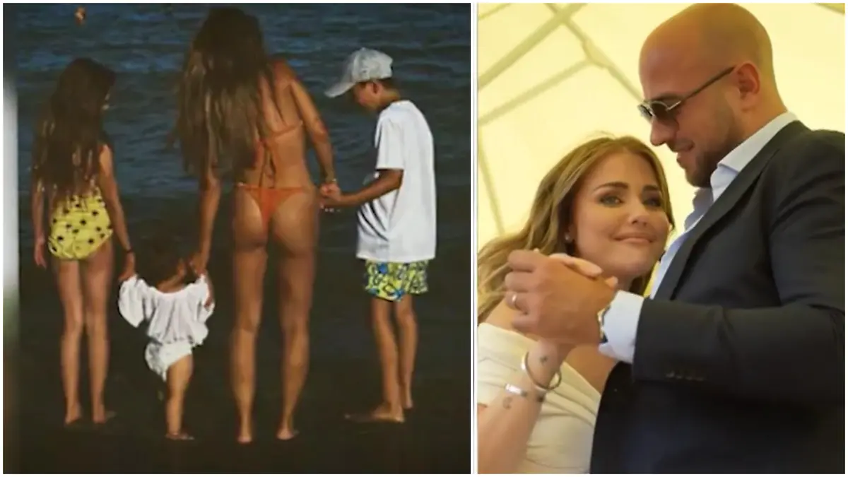 Kim Gloss mit ihren Kindern und ihrem Mann Alexander