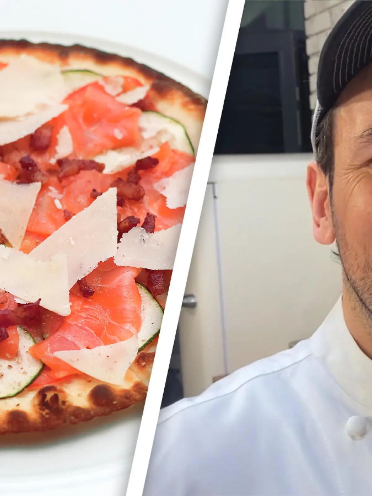 Pizza mit Lachs und Speck von Steffen Henssler