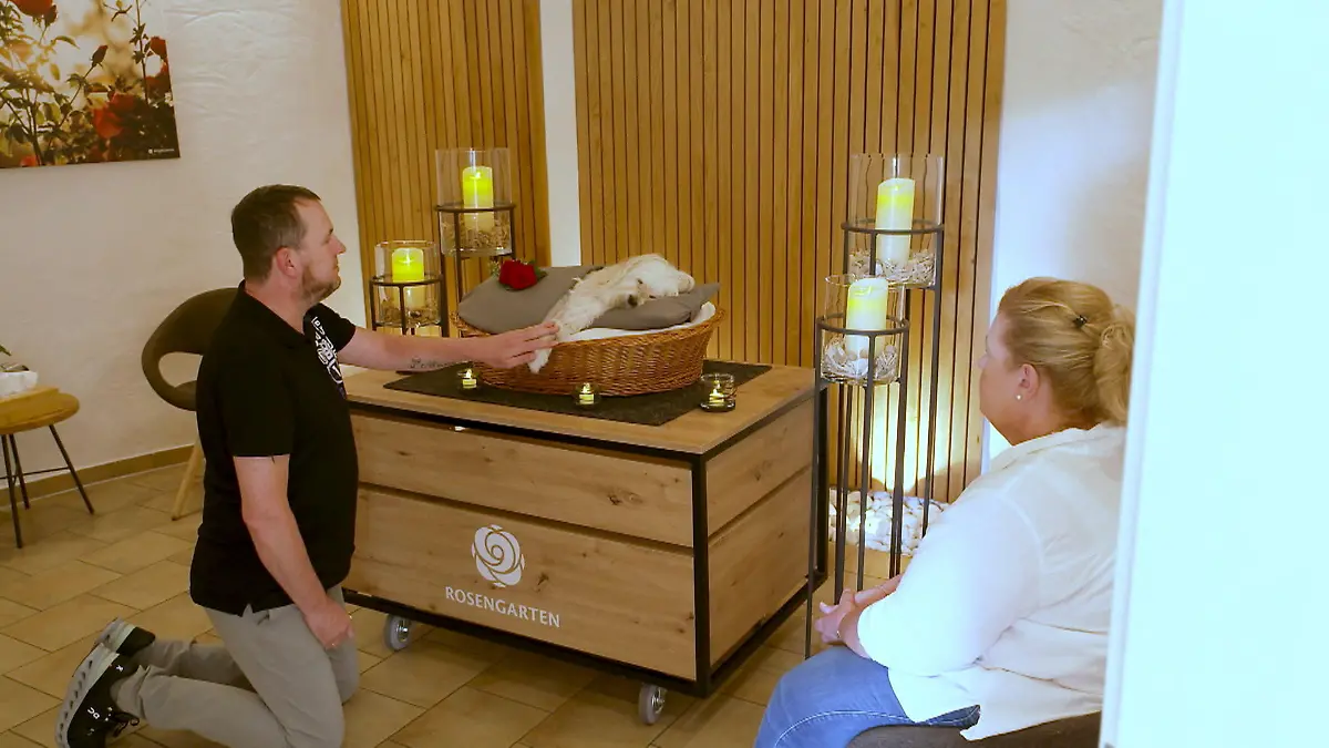 Das Haustier bis zum Schluss begleiten Schwerer Abschied