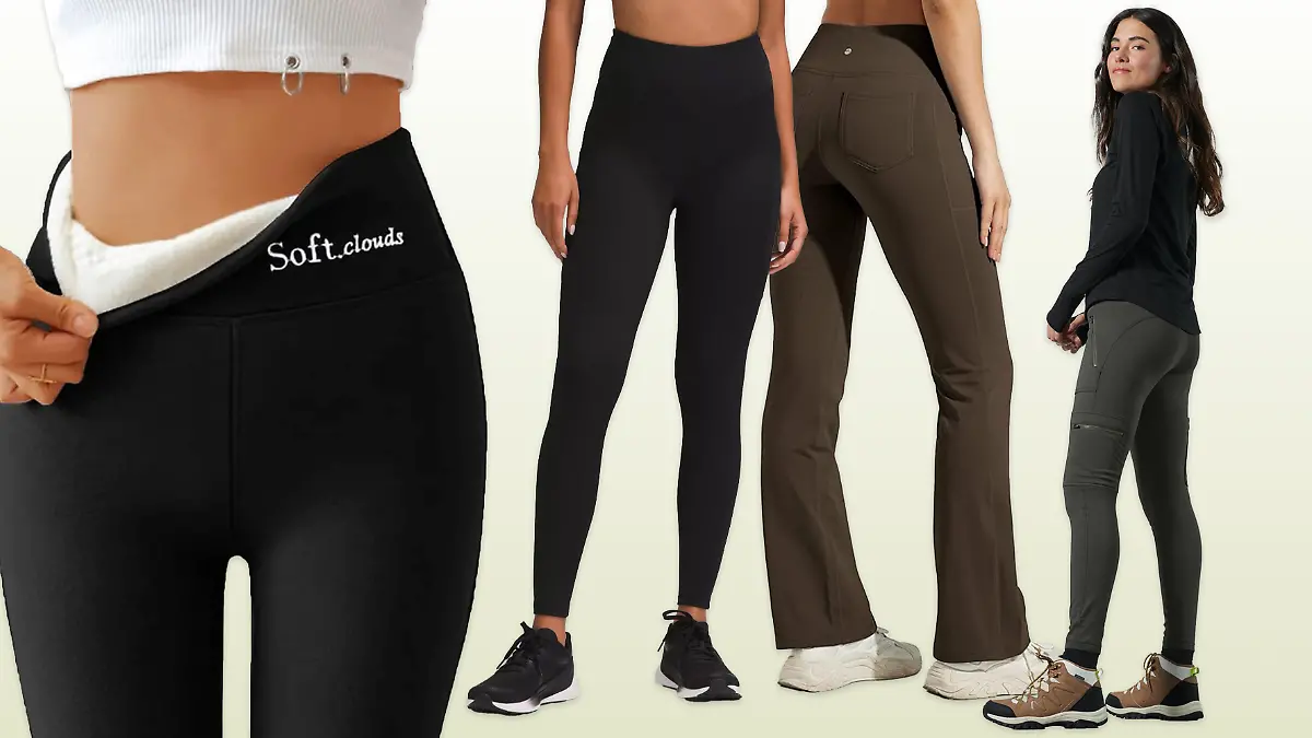 Frauen mit Thermo-Leggings.