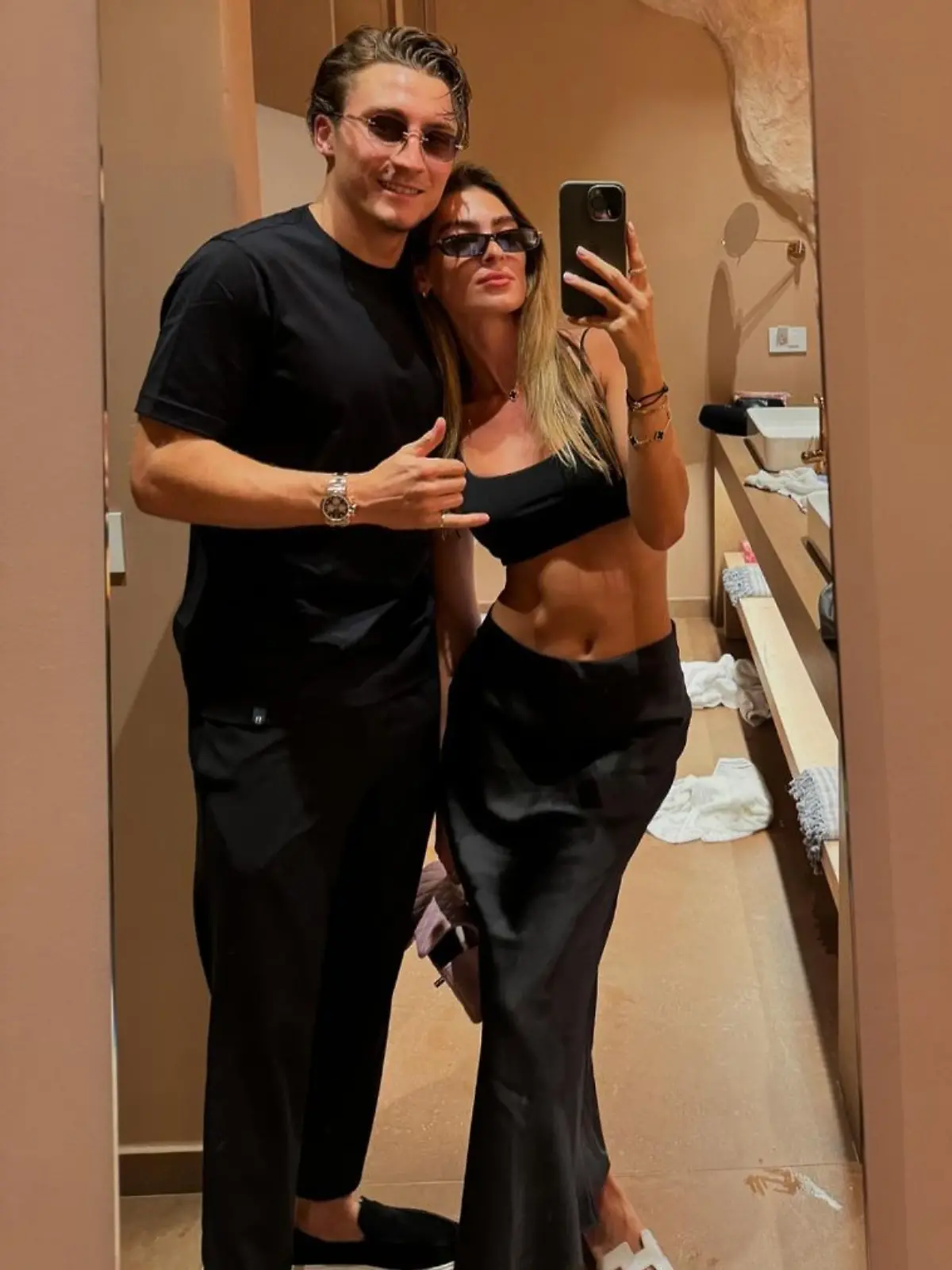 Rocco Reitz mit seiner großen Liebe Laura Pflipsen.
