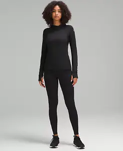 Leggings aus Fleece mit hohem Bund