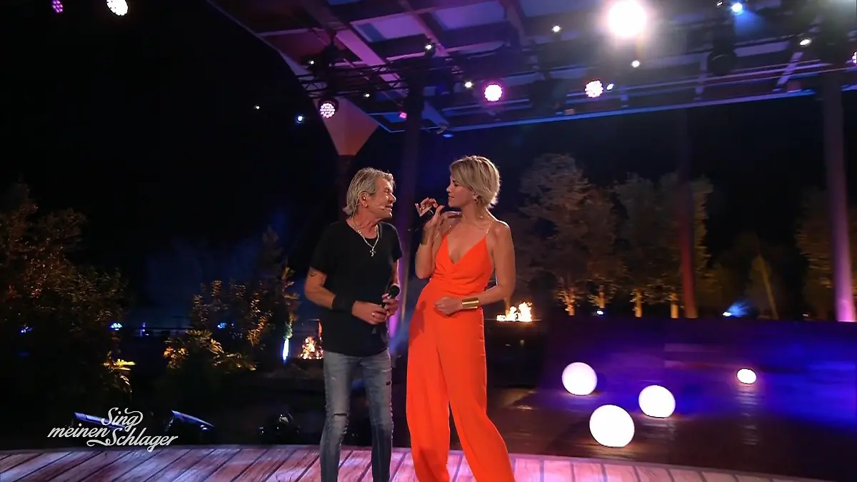 Anna-Maria Zimmermann singt "Einsamer Stern" Matthias Reim aus dem Häuschen