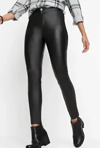 Lederimitat-Hose High Waist
