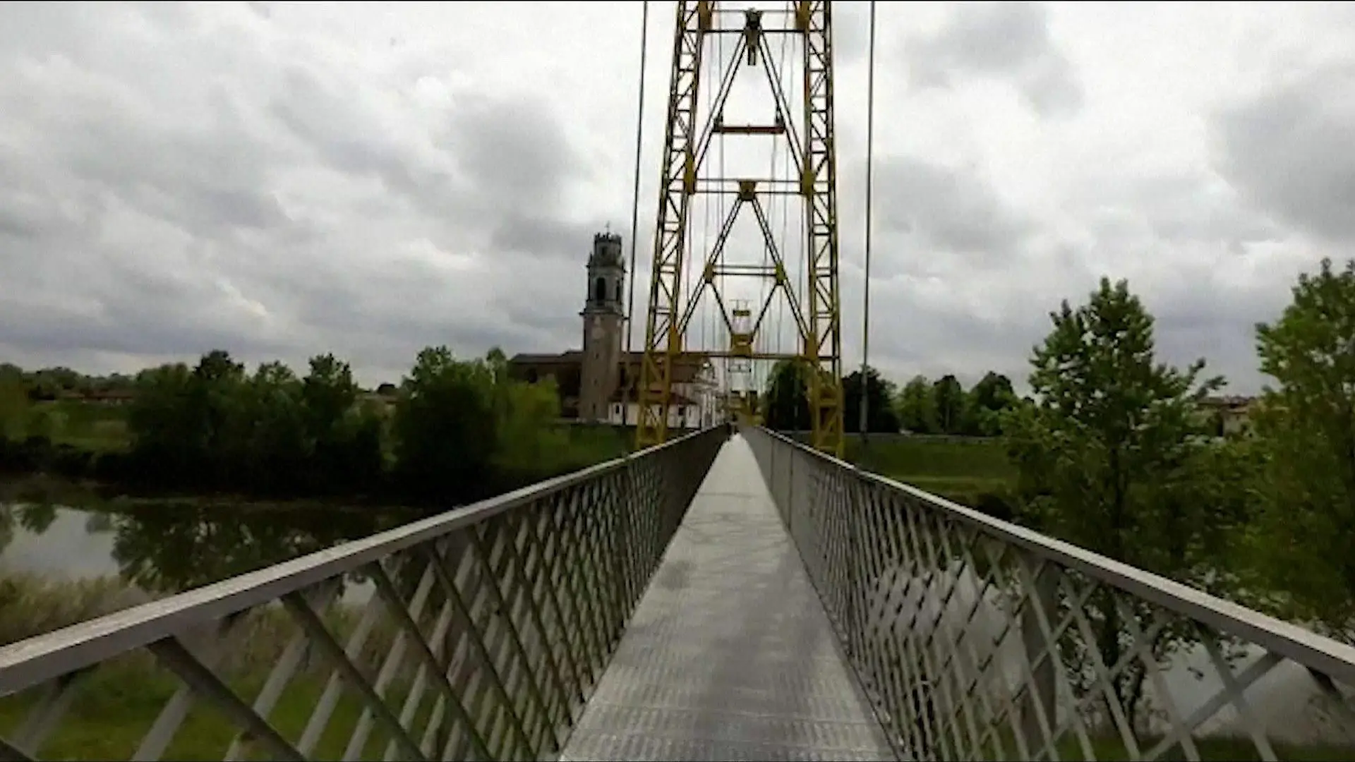 Brücke am Fluss Brenta in Padua.