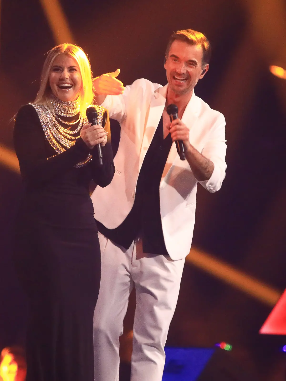 Wiedersehen beim Schlagerboom. Florian Silbereisen empfängt Beatrice Egli in seiner Show. 