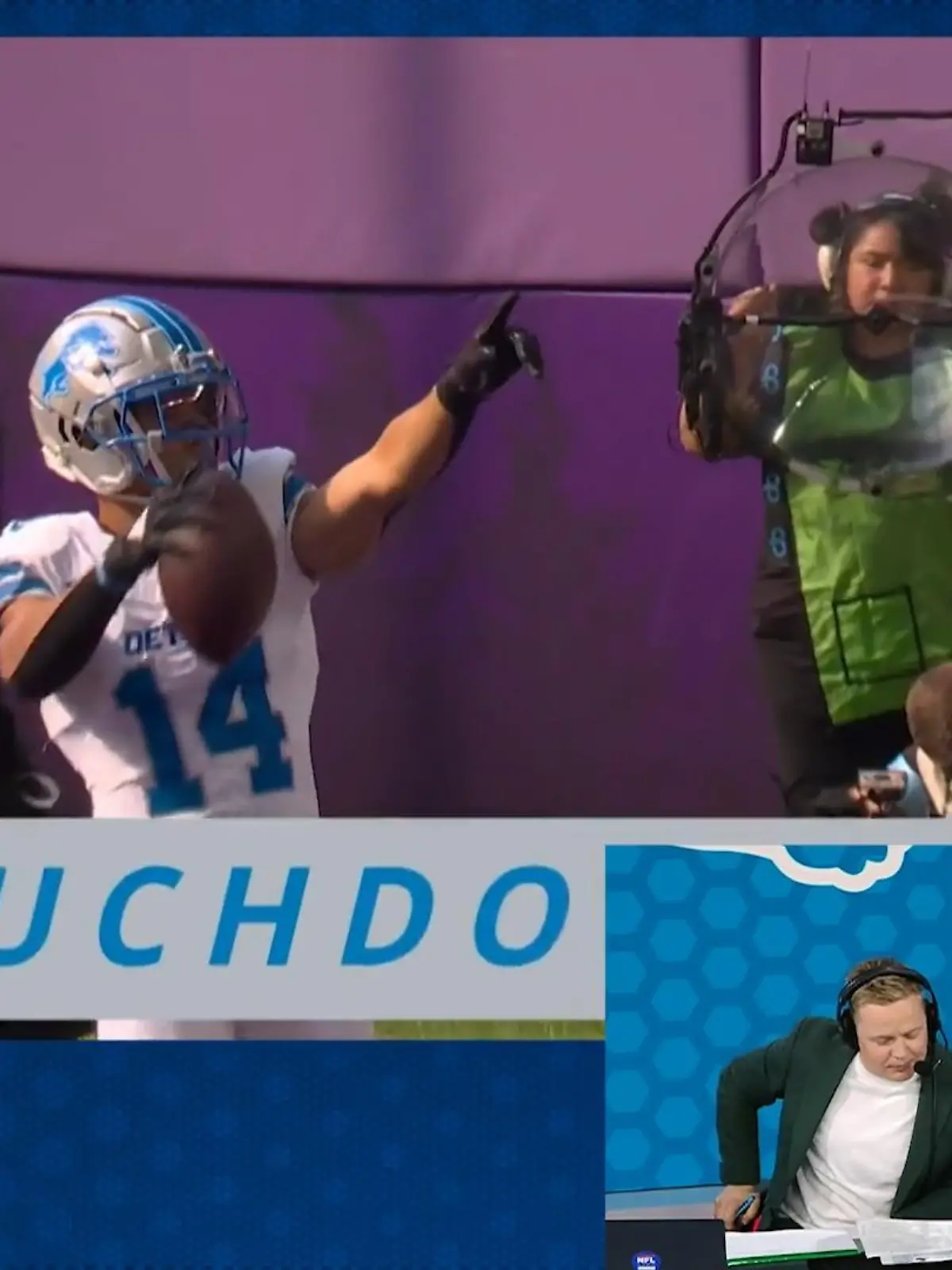 Bild zu: "Deutscher NFL-Held Amon-Ra St. Brown stürmt zum Touchdown! "