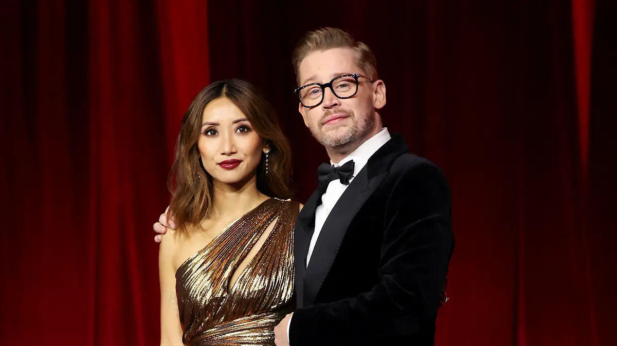 Macaulay Culkin and Brenda Song attend the Academy Museum Gala fundraiser at the Academy Museum of Motion Pictures in Los Angeles, California, U.S., October 19, 2024. REUTERS/Mario Anzuoni