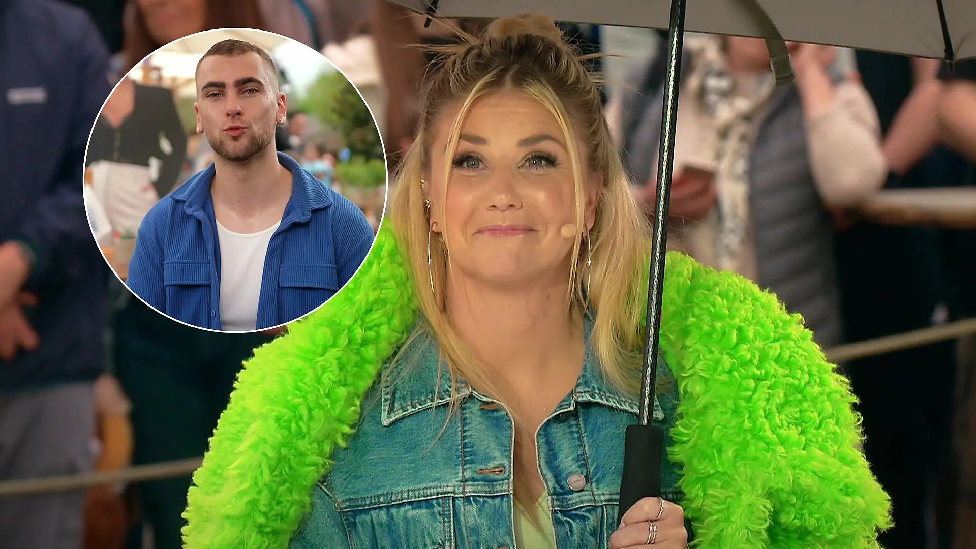 DSDS-Kandidat gesteht Beatrice Egli seine Liebe Er kommt mit Blumen und Gedicht