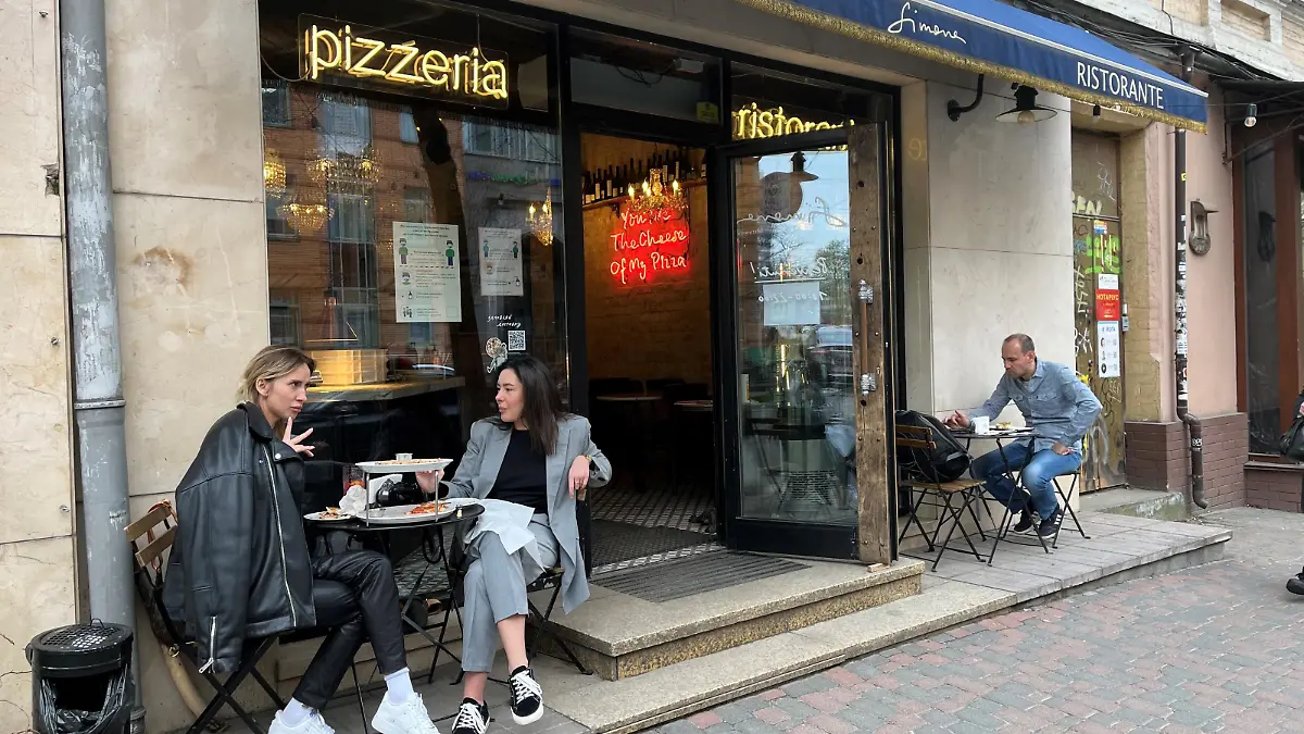 Pizzeria in Kiew. "Die beste Pizza der Welt"