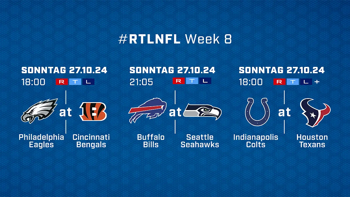 Sendehinweis NFL Week 8
