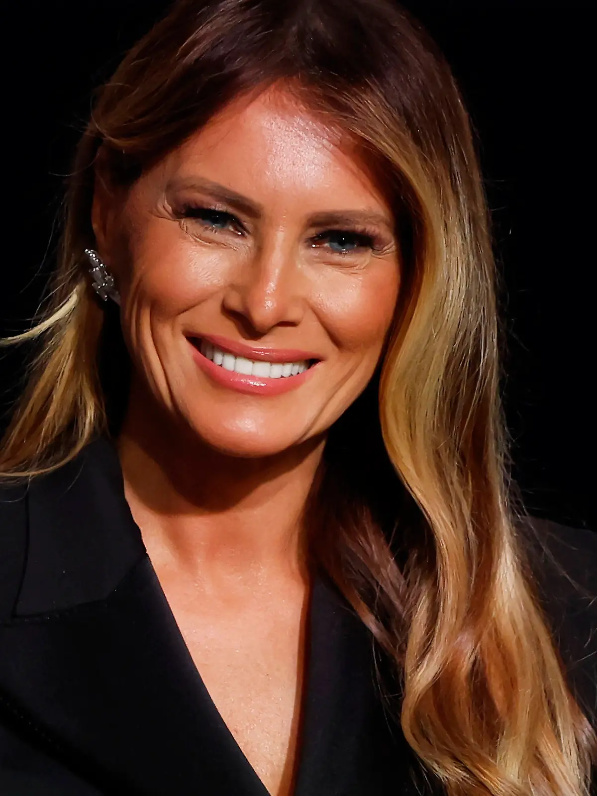 Former First Lady Melania Trump attends the 79th annual Alfred E. Smith Memorial Foundation Dinner at the New York Hilton Midtown in New York City on Thursday, October 17, 2024. PUBLICATIONxINxGERxSUIxAUTxHUNxONLY NYP20241017166 JOHNxANGELILLO