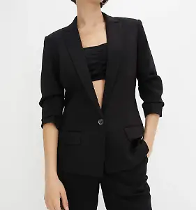 Blazer mit drapierten Ärmeln