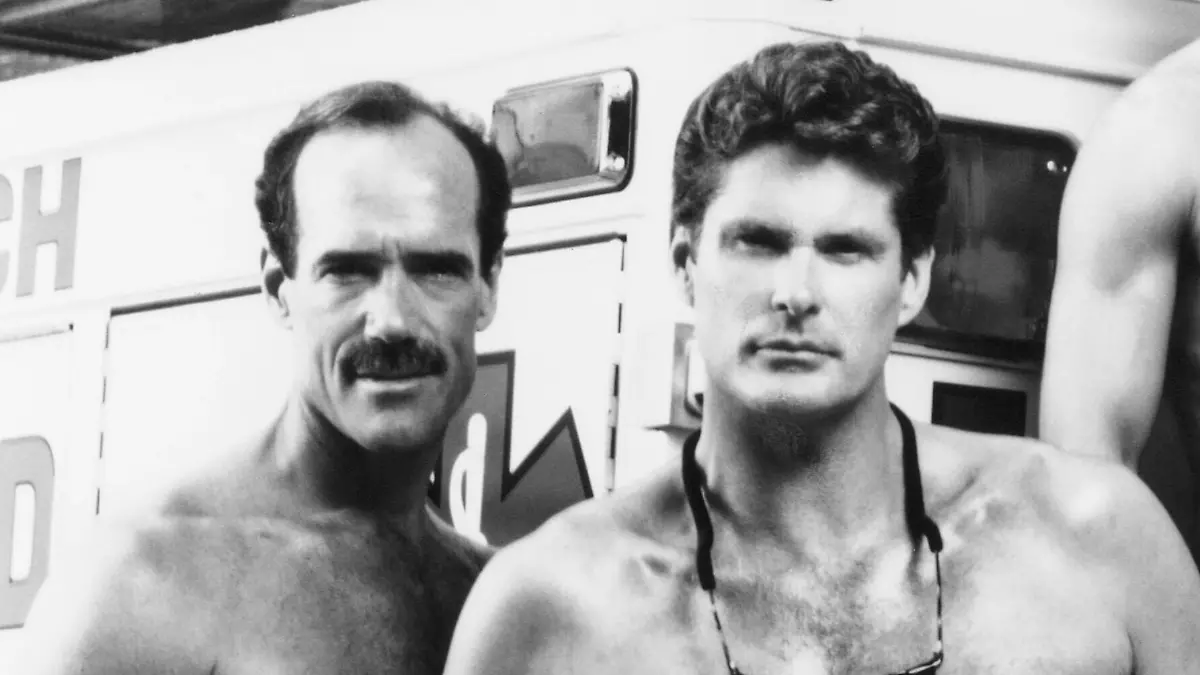 Michael Newman mit seinen „Baywatch”-Kollegen