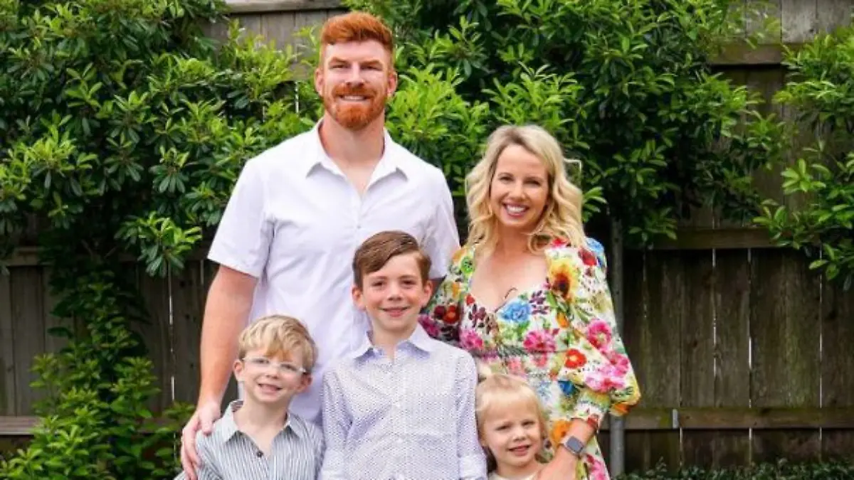 Andy Dalton mit Familie