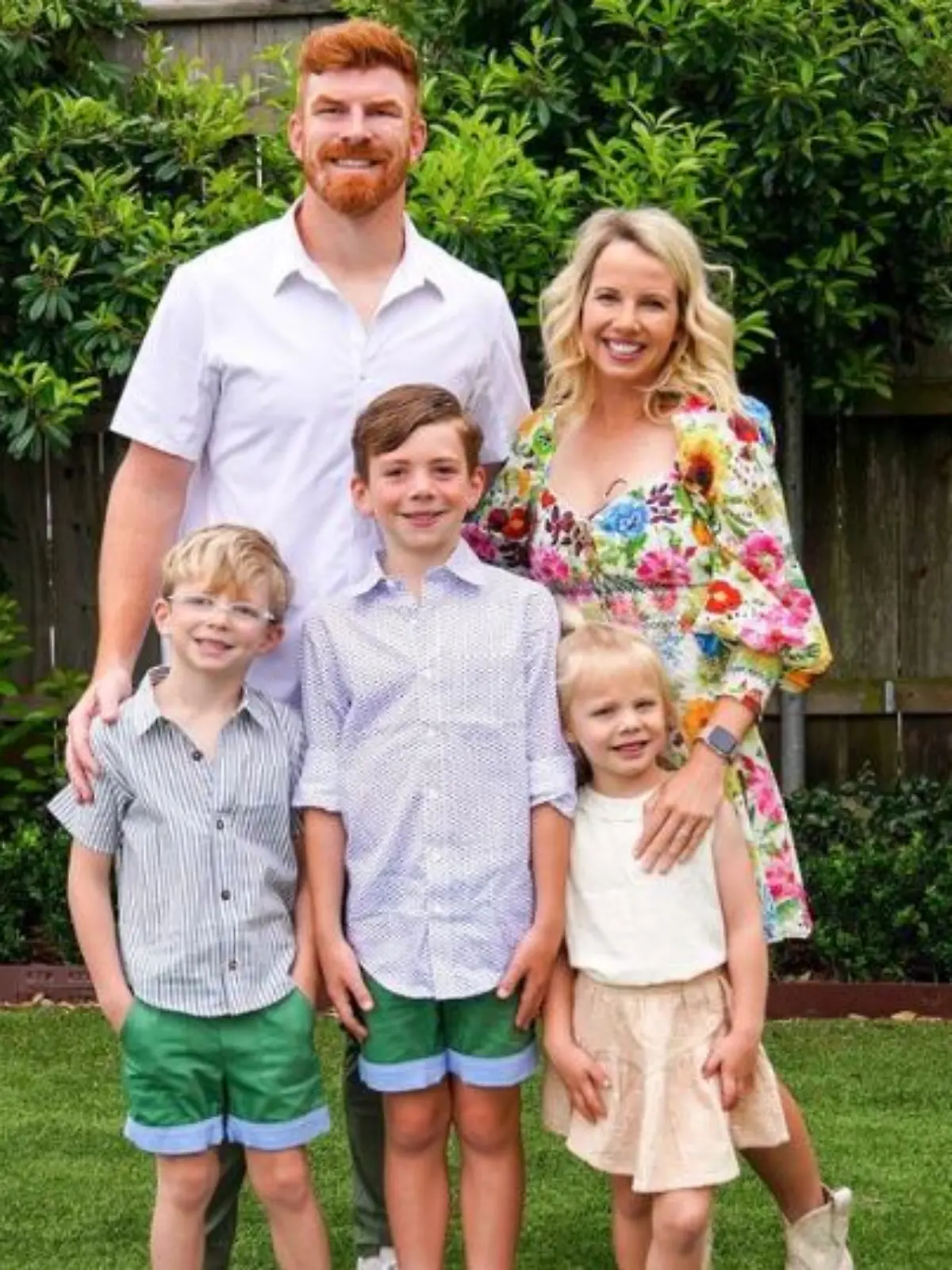 Andy Dalton mit Familie