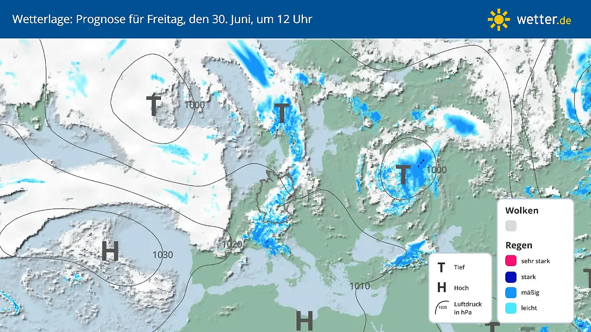 Gewitter über Deutschland