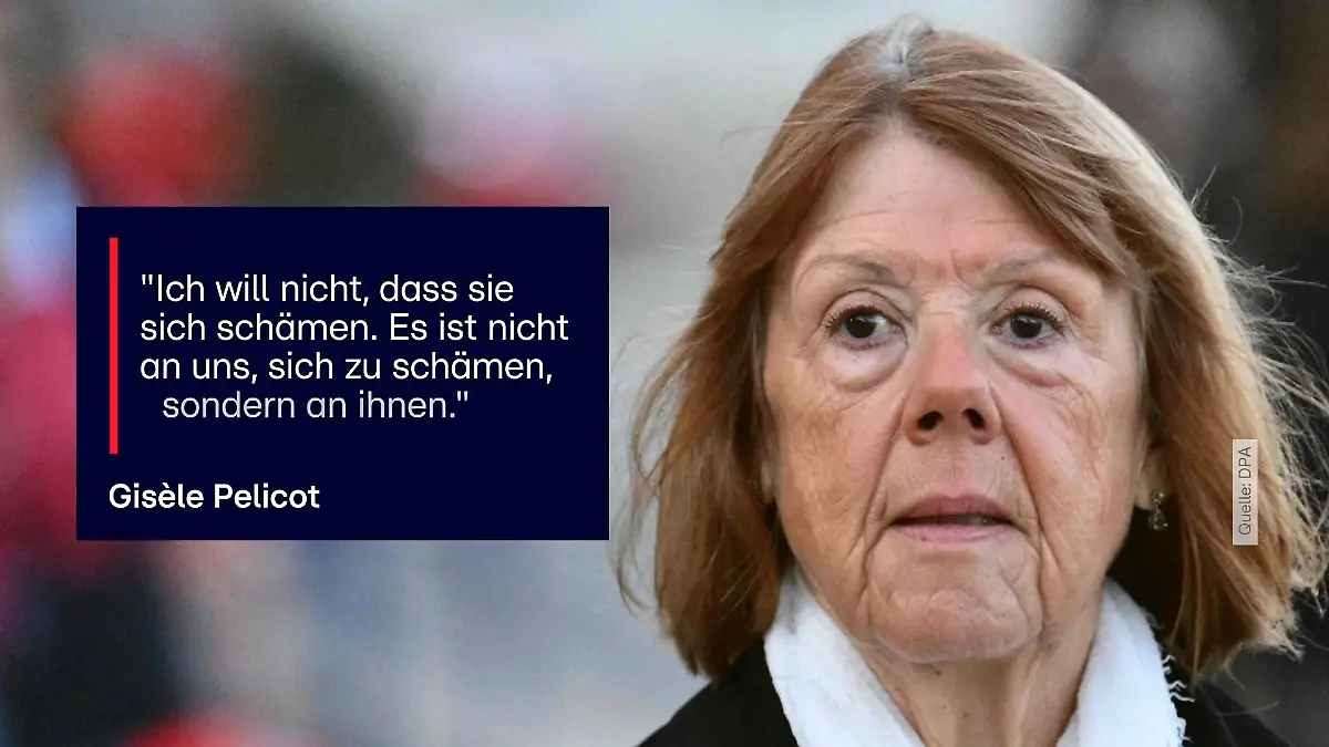 Gisèle Pelicot geht direkt auf die Aussage ihres Ex-Mannes im Vergewaltigungsprozess ein