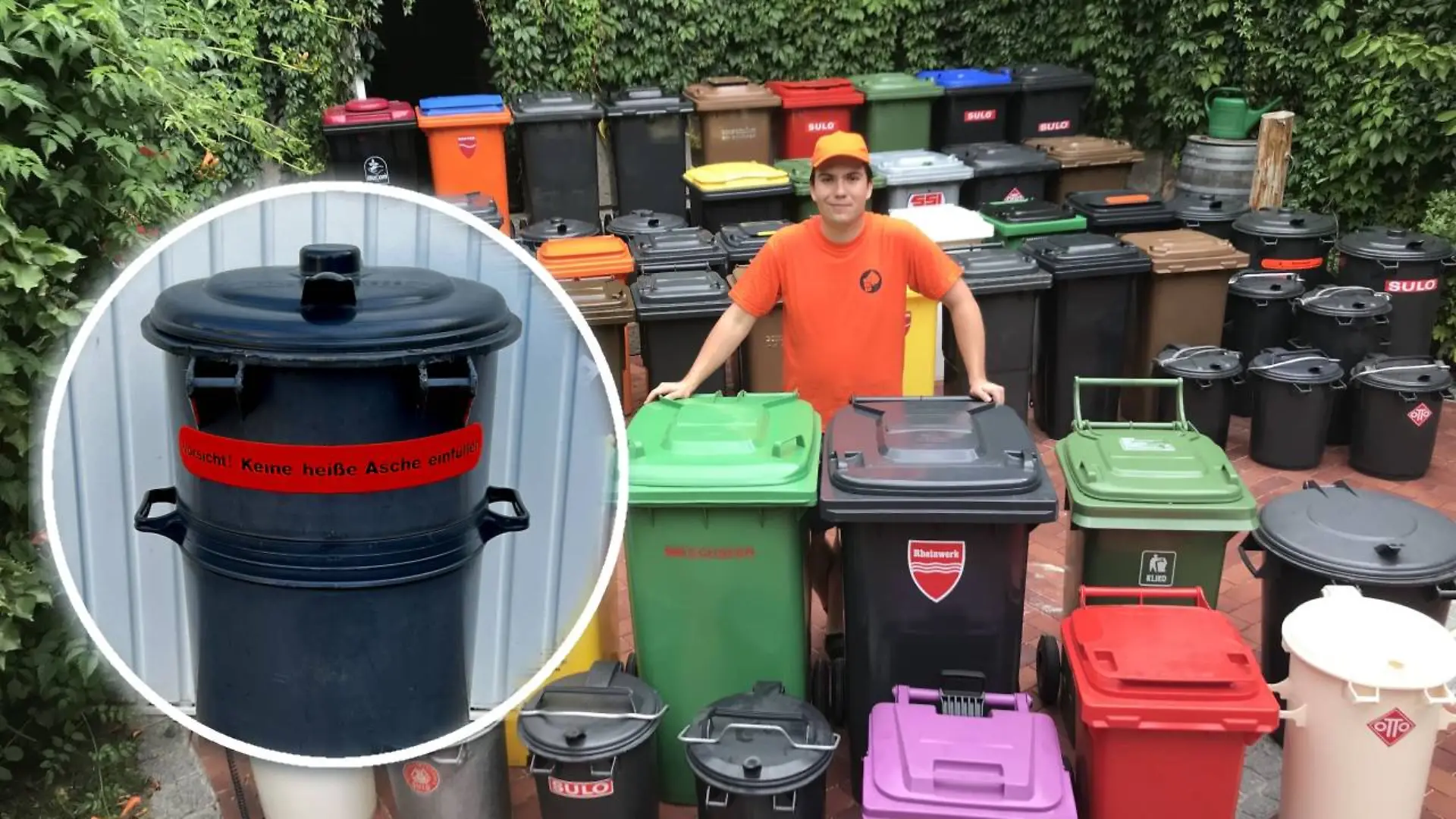 Alexander Smoljanovic aus Wanzleben (Sachsen-Anhalt) hat schon 200 Mülltonnen gesammelt.