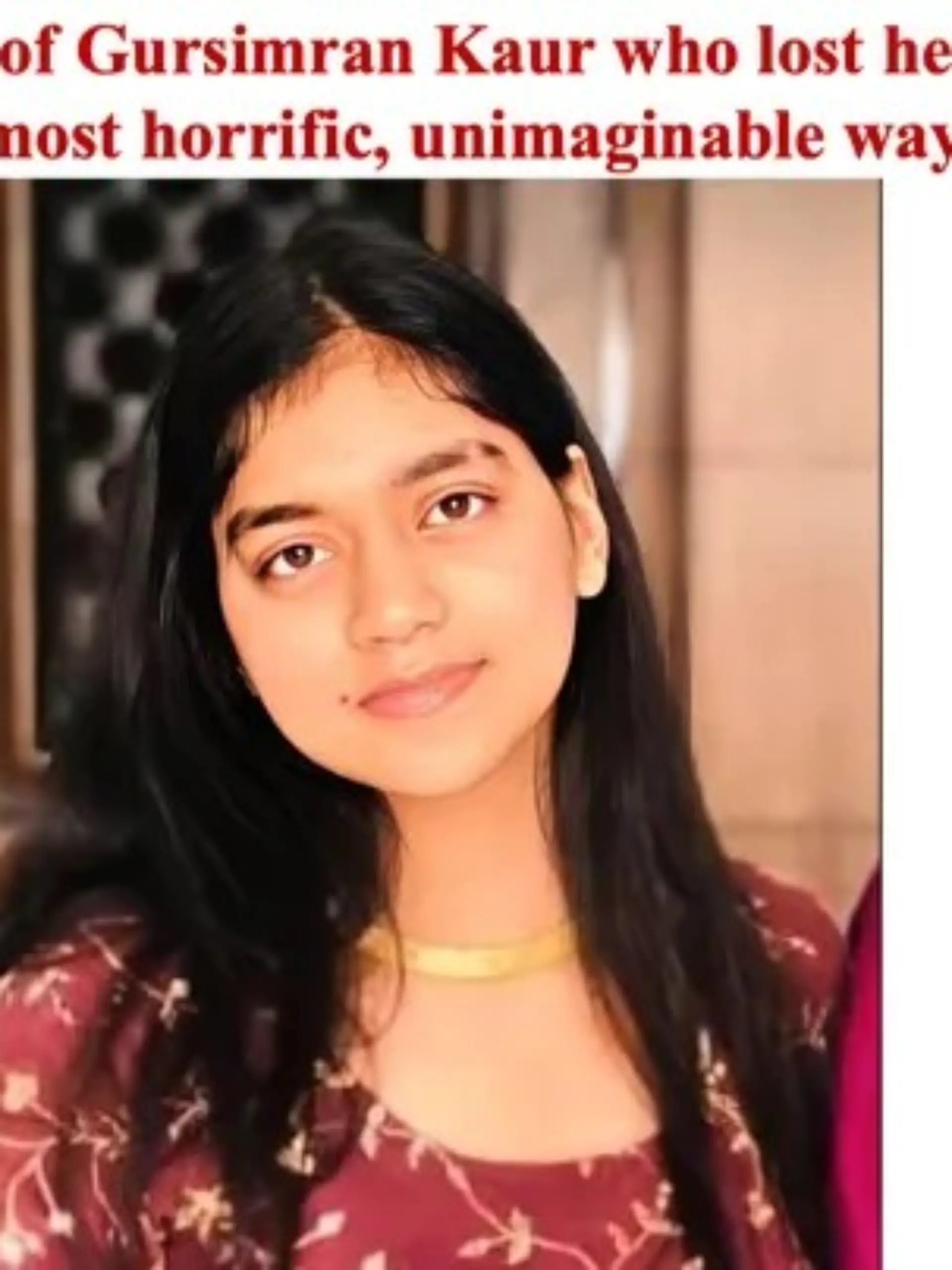 Auf dem Bild ist das verstorbene Mädchen aus Indien zu sehen. 