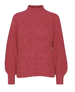 Strickpullover Grobstrick mit Ballonärmeln