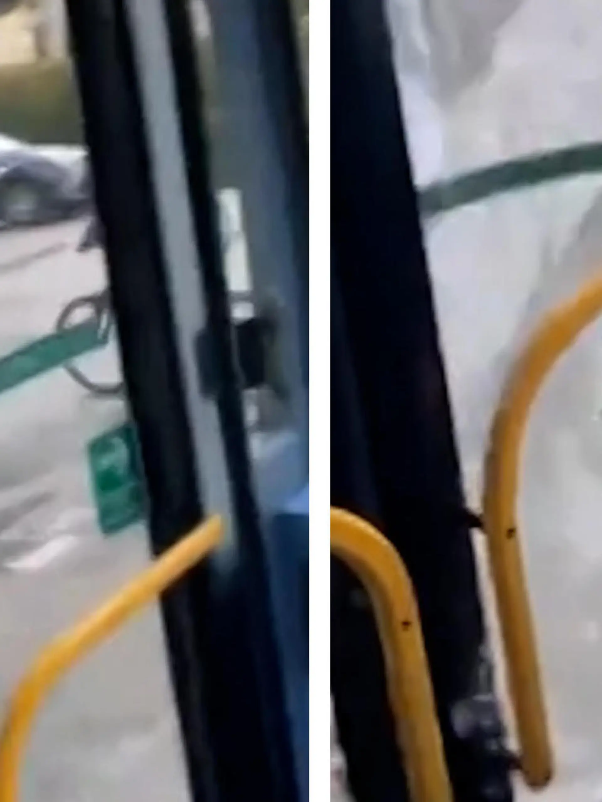 Busfahrer wirft ihn raus! Rüpel tritt Tür in Scherben