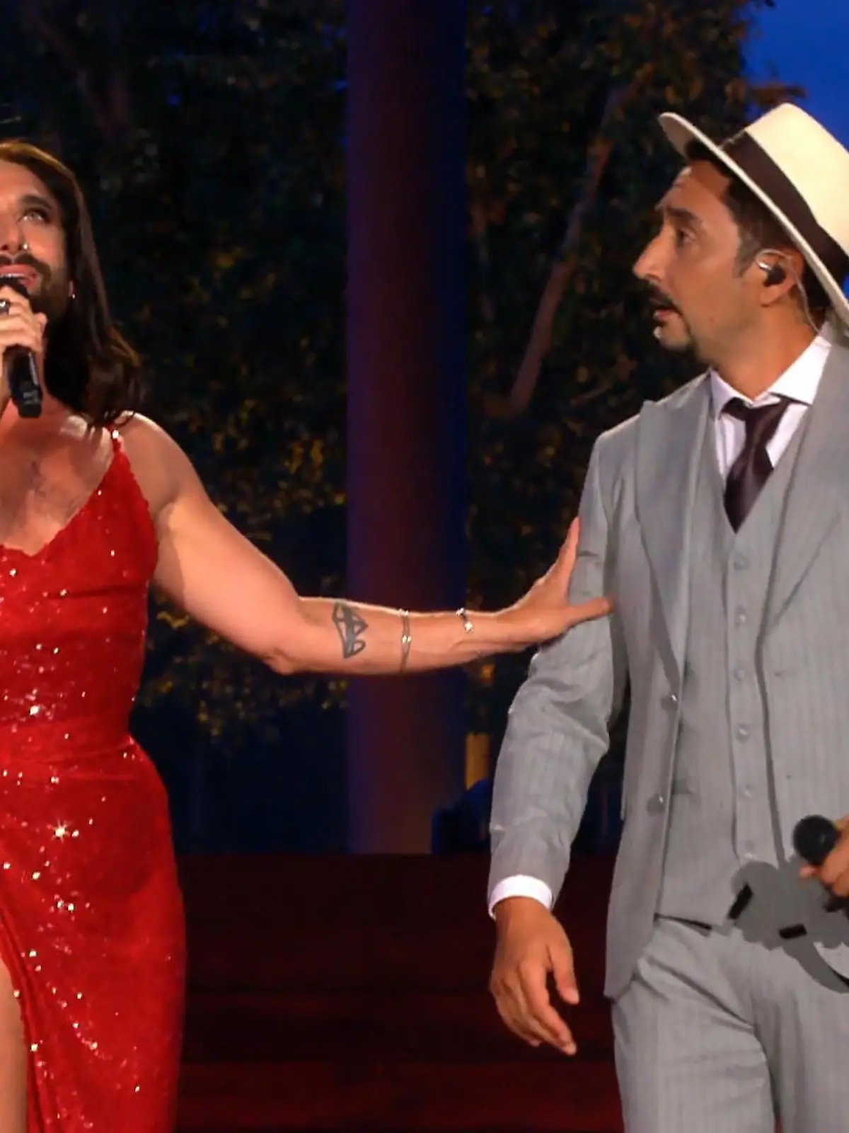 Bild zu: "Conchita Wurst und Eko Fresh verzaubern mit "Lieder der Nacht" von Marianne Rosenberg"