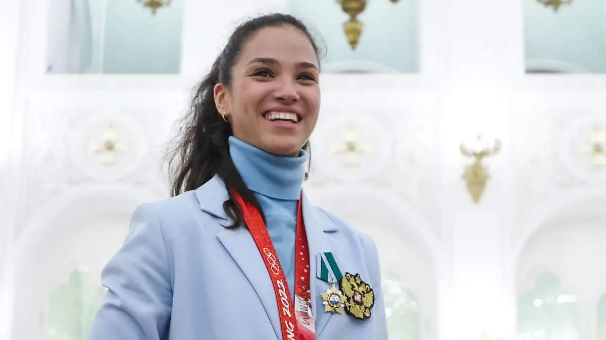 MOSCOW, RUSSIA - APRIL 26, 2022: Russian athlete Veronika Stepanova is seen ahead of a meeting between Russian President Vladimir Putin, Russian medalists of the 2022 Beijing Winter Olympics and members of the Russian Paralympic team, at the Moscow Kremlin. Sergei Bobylev/TASS PUBLICATIONxINxGERxAUTxONLY TS12E74D
