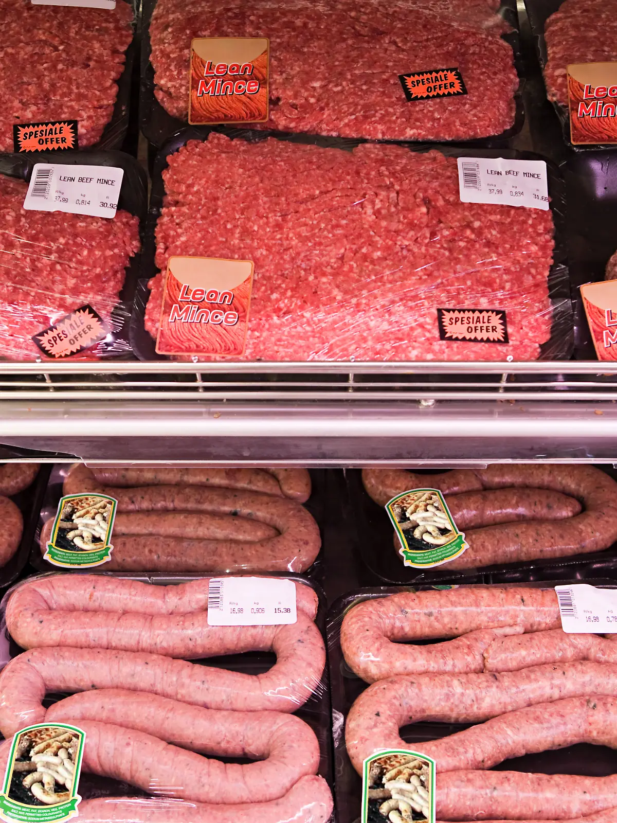 Hackfleisch im Supermarkt