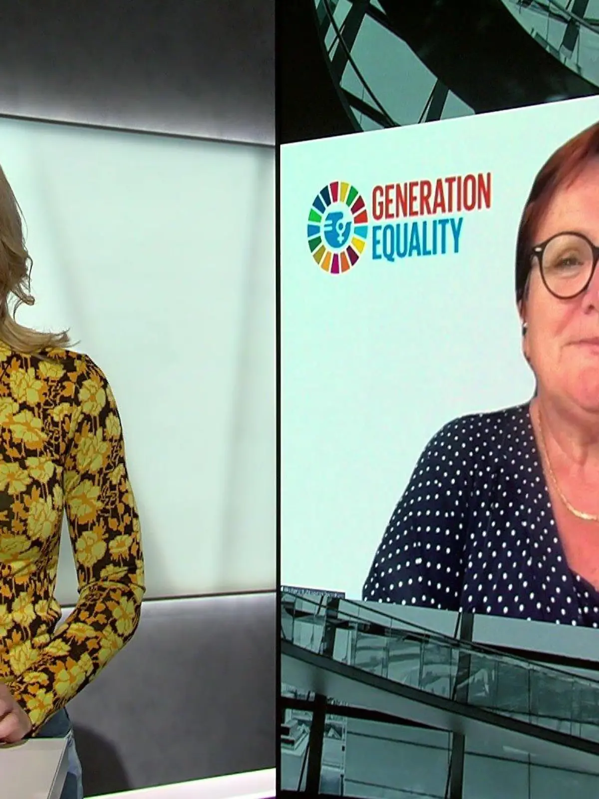 Vivian Bahlmann spricht mit Elke Ferner