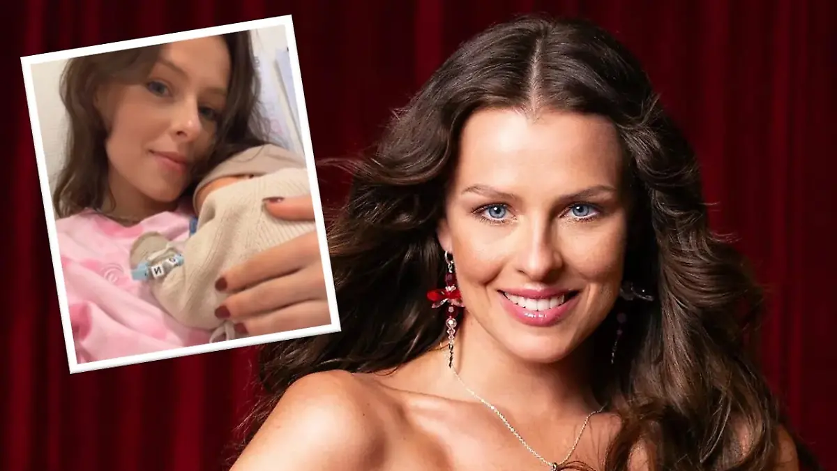 Collage von Patricija Ionel und Baby Elison.
