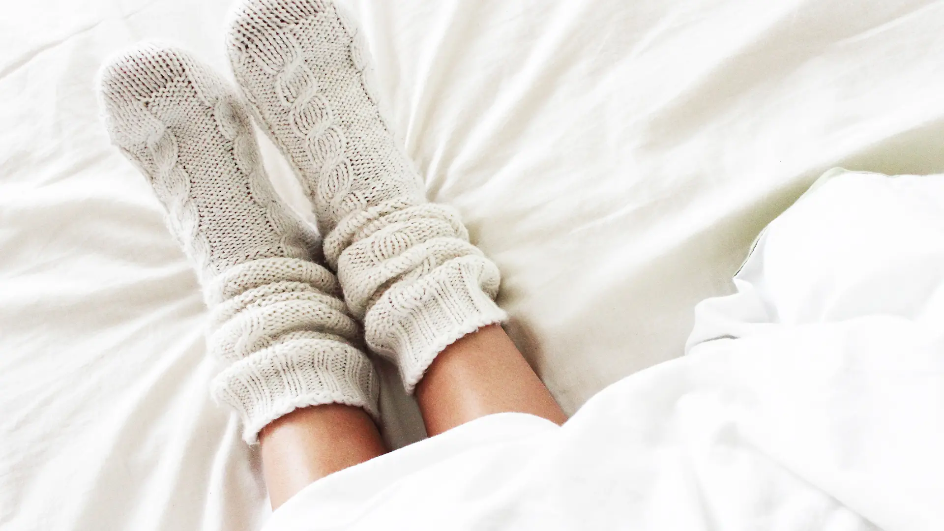 Socken im Bett