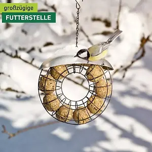 Meisenknödelhalter Metall, für 8-10 Meisenknödel, Futterspender