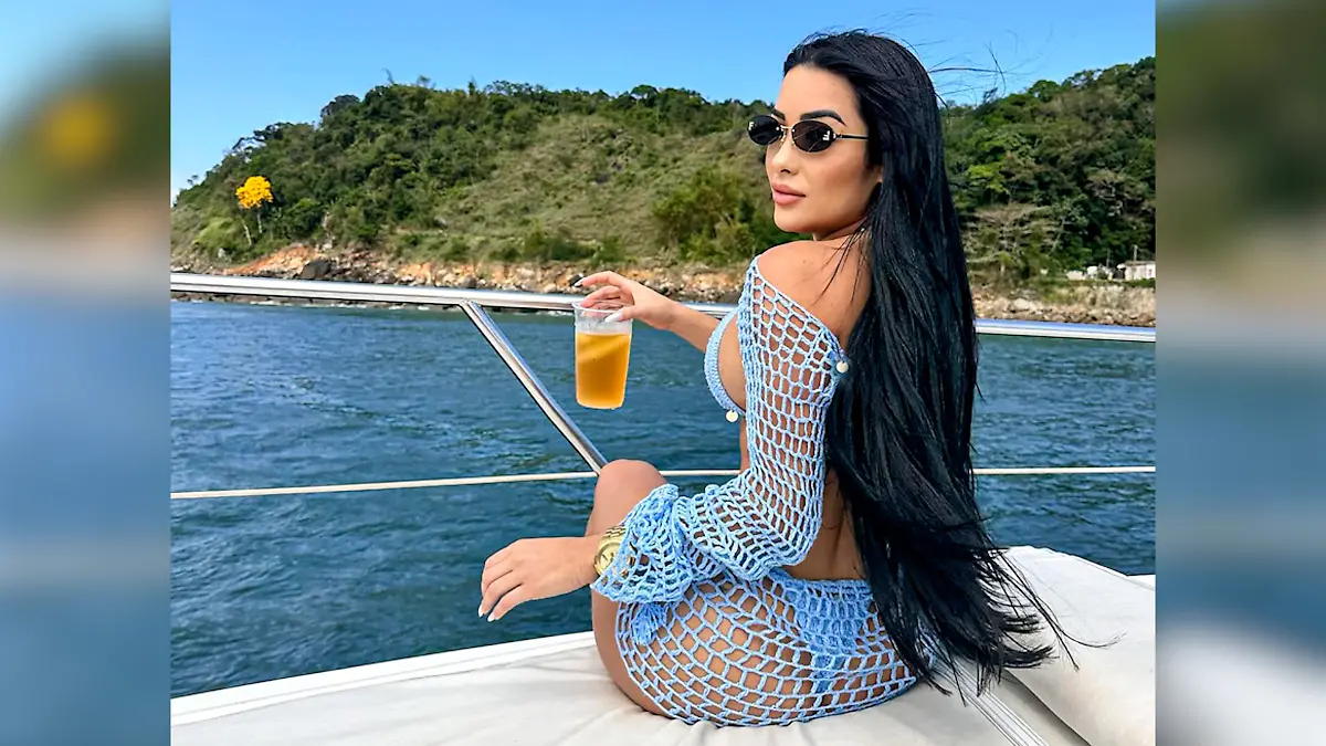 Influencerin und Mutter Aline (37) ertrank vor der Küste von São Vicente in Brasilien. Zuvor soll sie sich geweigert haben, eine Schwimmweste anzulegen.