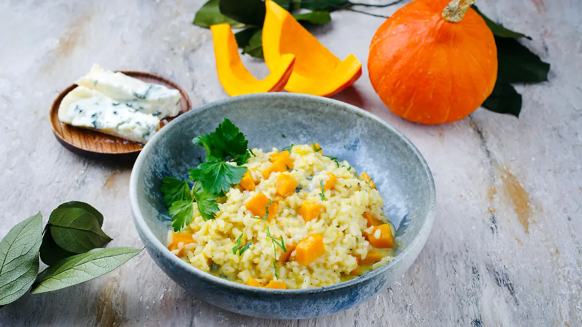 Risotto mit Hokkaido 