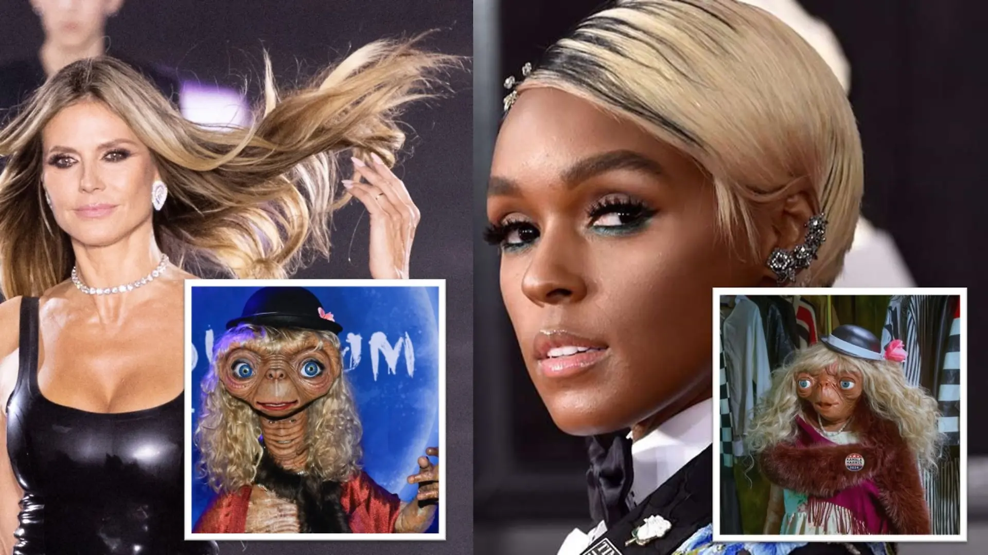 Heidi Klum vs. Janelle Monáe - wer ist der bessere E.T.?