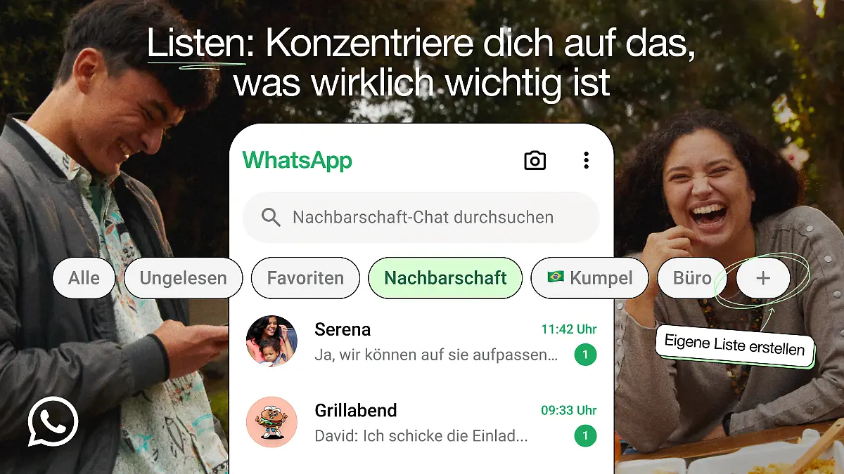 Neue WhatsApp-Funktion Listen