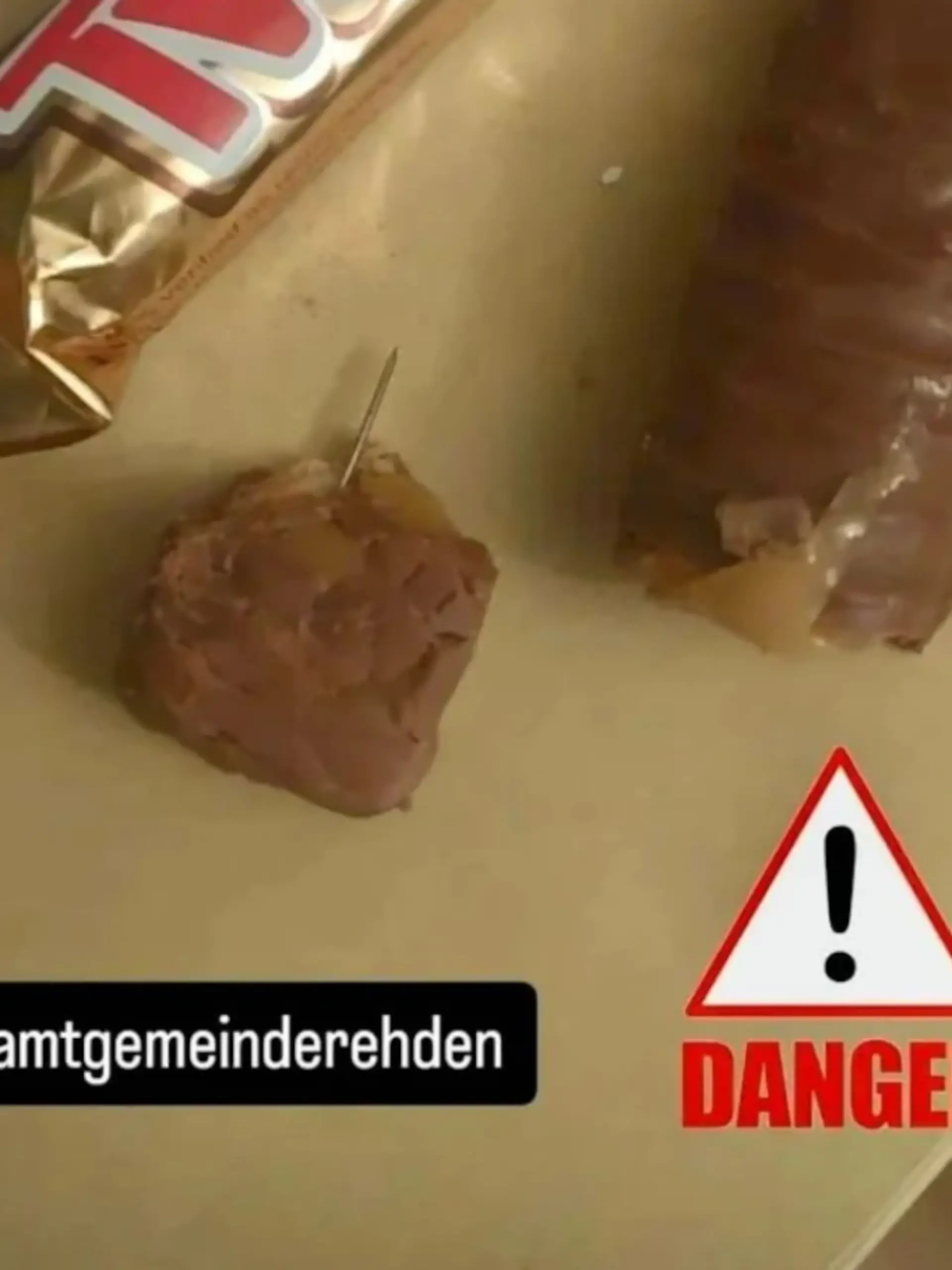 Die Oberschule Rehden postete dieses Foto des präparierten Schokoriegels bei Instagram.