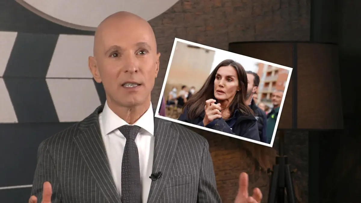 Collage Michael Begasse und Königin Letizia.