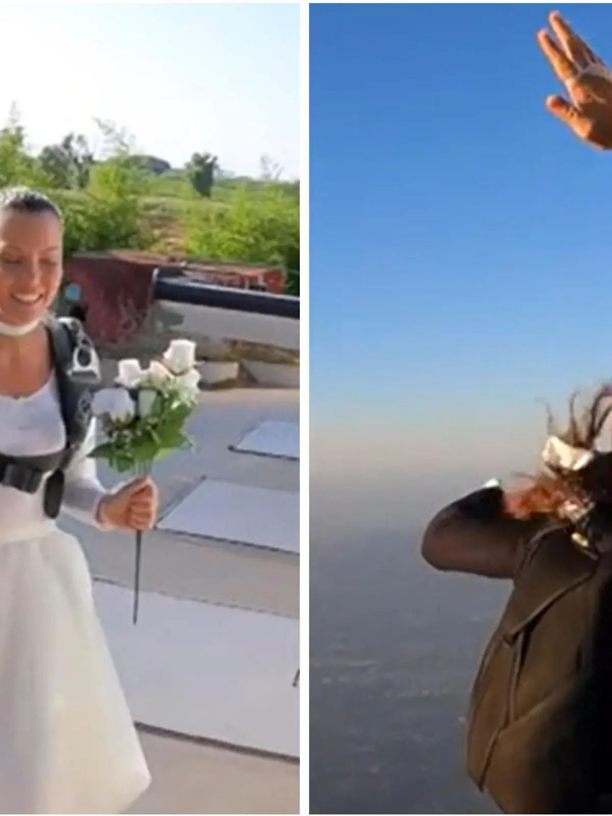 Bild zu: "Sprung ins Eheglück! Paar gibt sich Ja-Wort – im freien Fall"