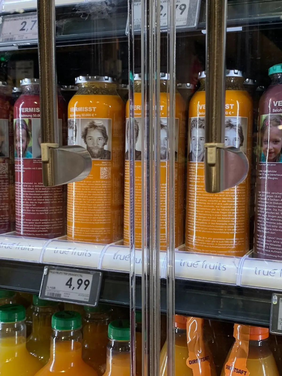 Bild zu: "Wie erfolgsversprechend ist die Suche nach vermisster Inga auf Smoothie-Flaschen? "