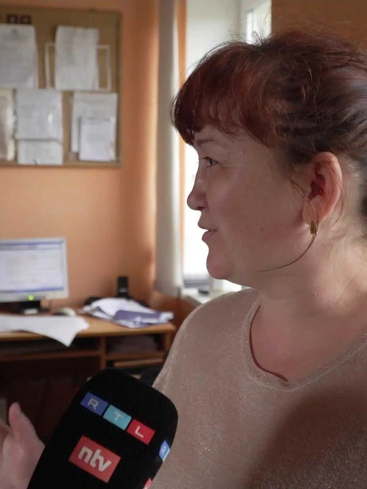 Ania Goroh ist Bahnmitarbeiterin in Krasna.