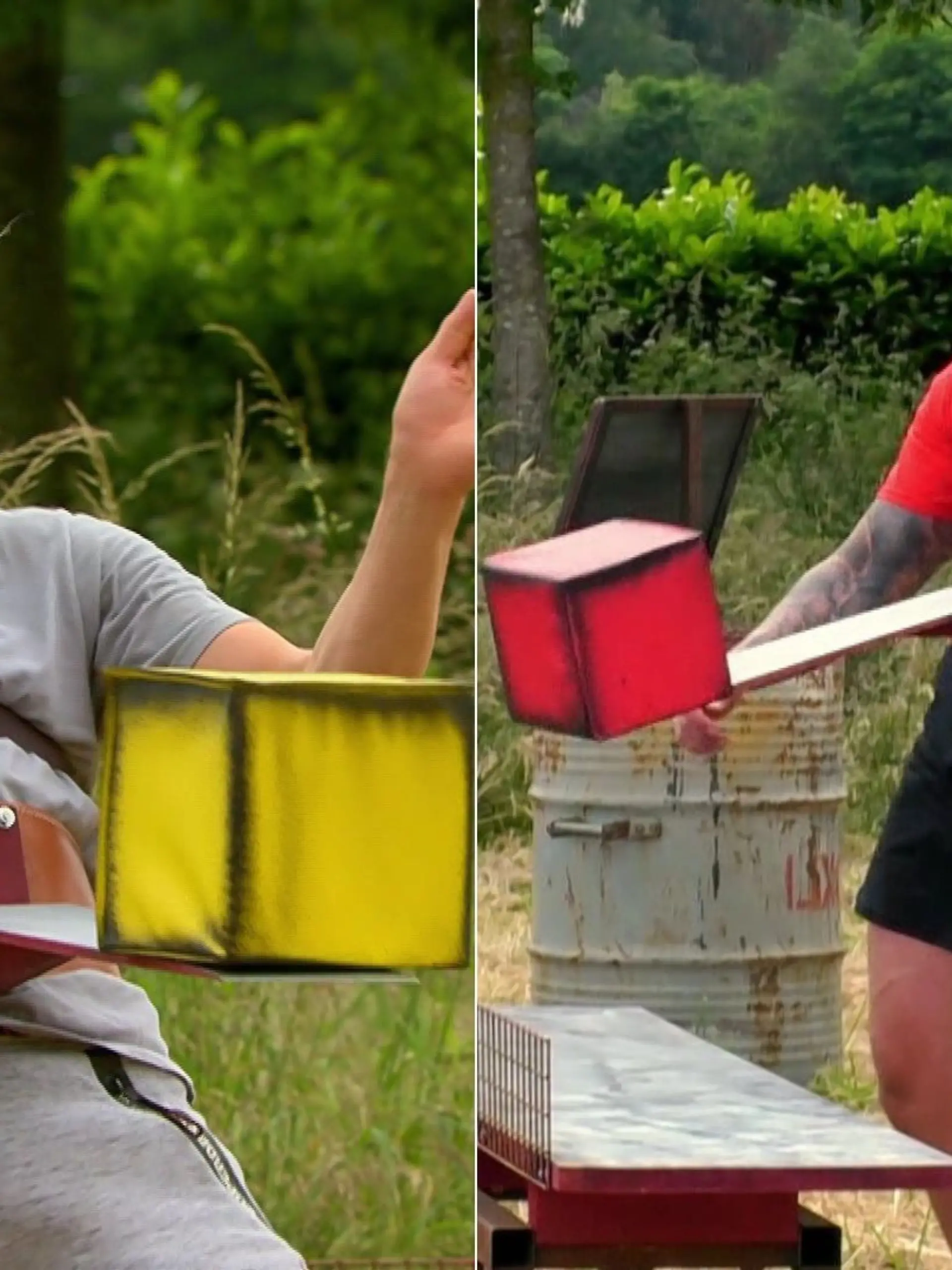 Stefan Kleiser und Oliver Sanne in der Sommerhaus-Exit-Challenge