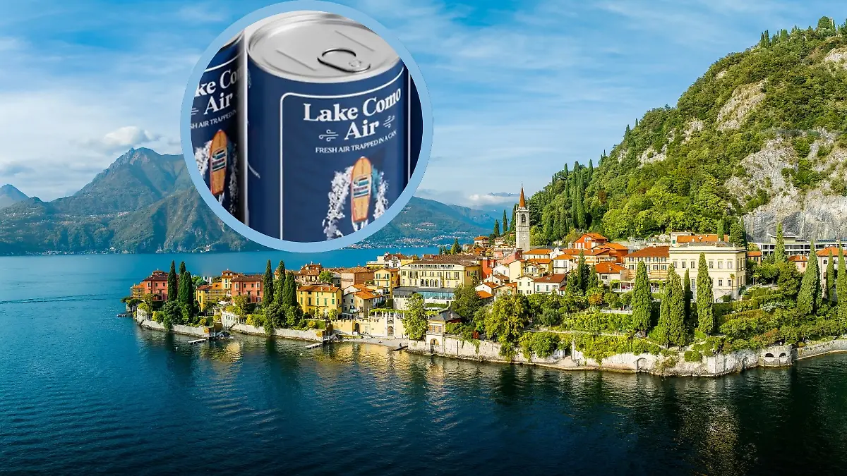 Touristen können jetzt Luft vom beliebten Comer See in Italien kaufen