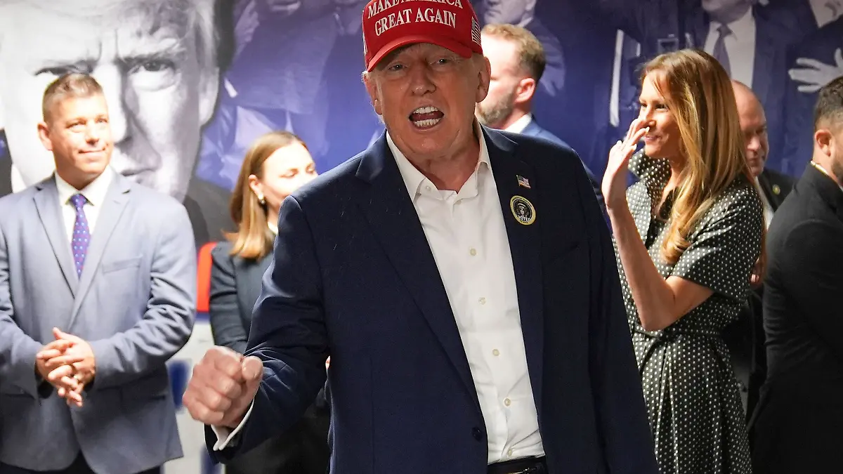 Der ehemalige US-Präsident Donald Trump sichert sich bei der Wahl