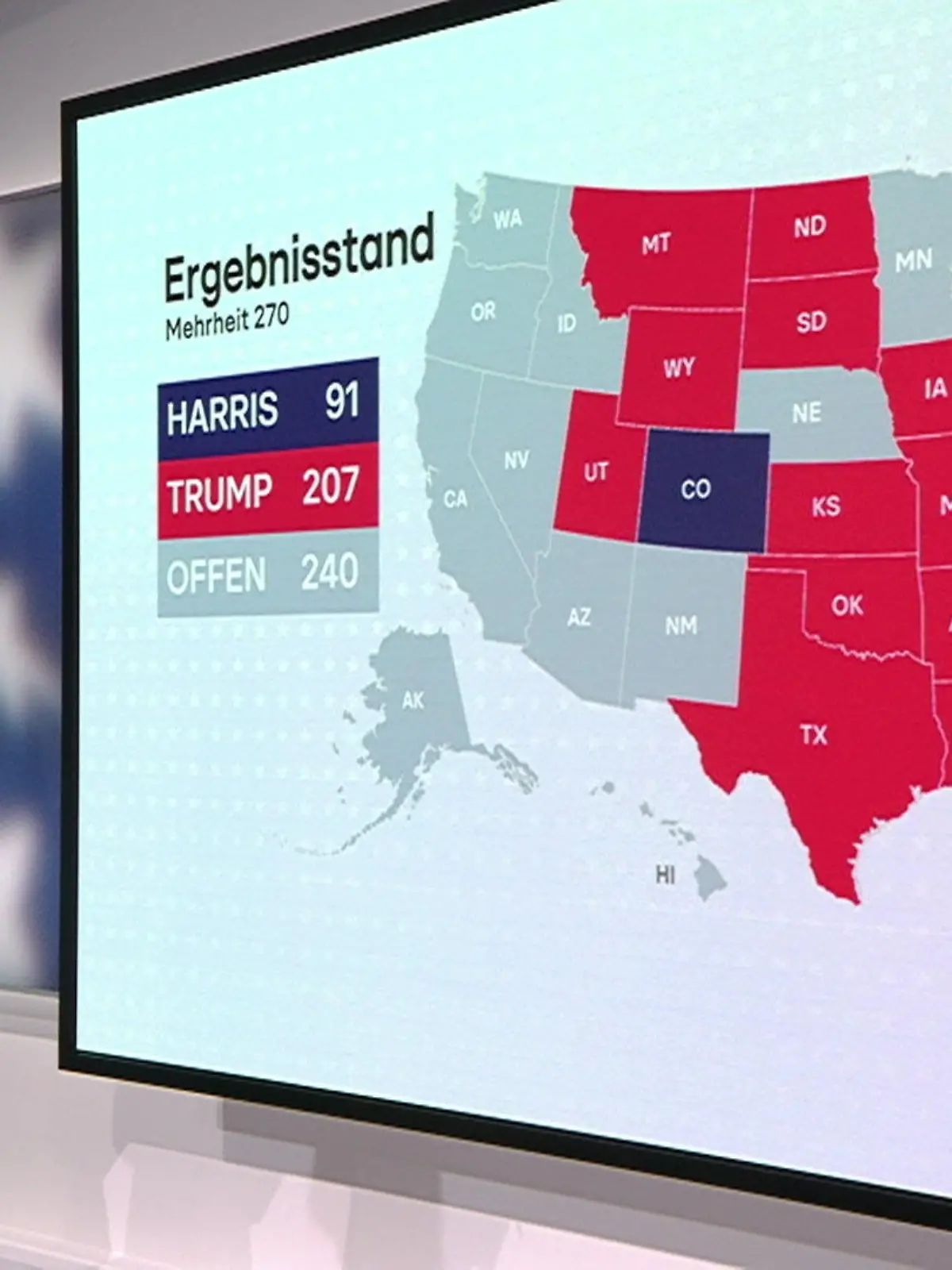 Bild zu: "Trotz Umfragen-Sieg für Harris: Trump holt Iowa"